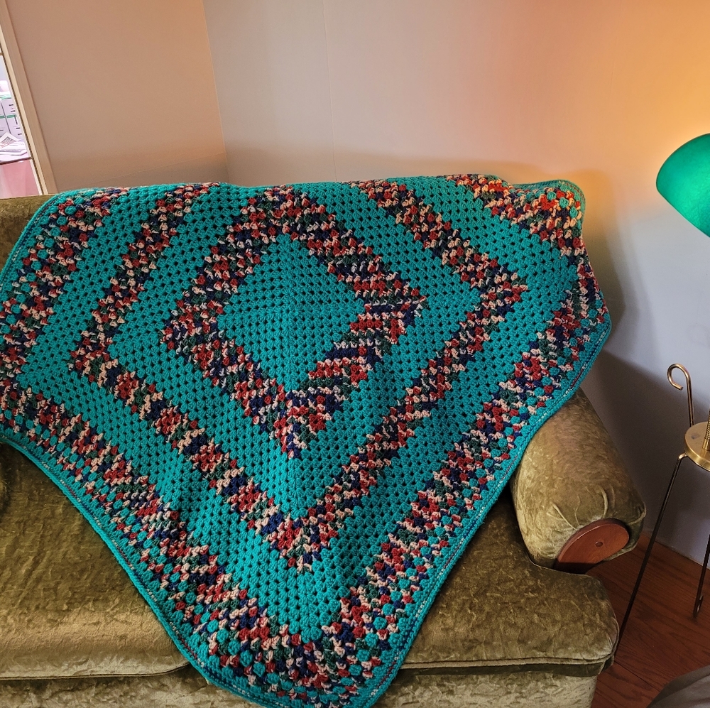 Vintage crochet blanket